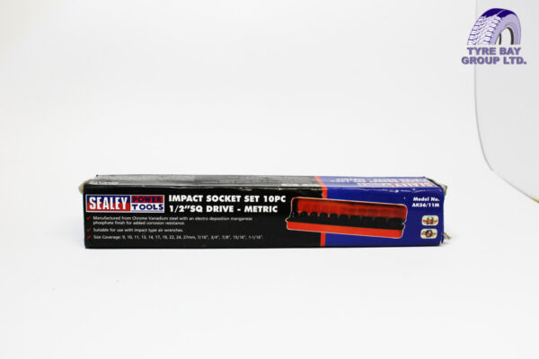 IMPACT SOCKET SET 10 PC 1/2" SQ DRIVE METRIC