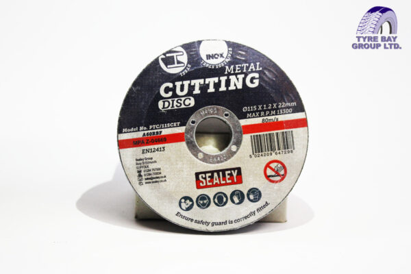 SEALEY CUTTING DISC Ø115 x 1.2mm 22mm BORE CUTTING DISCS PACK OF 10....