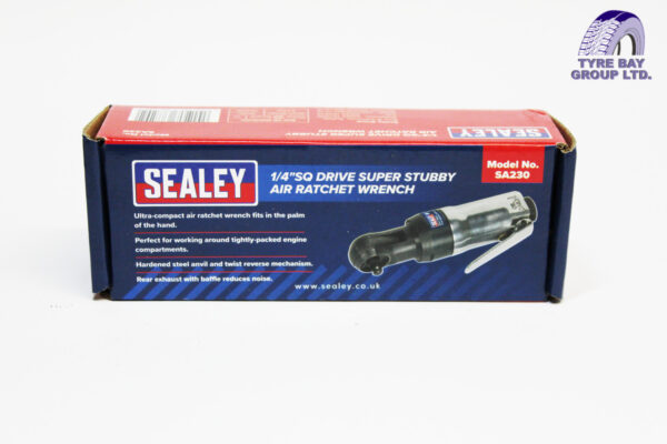 AIR RATCHET WRENCH 1/4" SQ DRIVE SUPER STUBBY