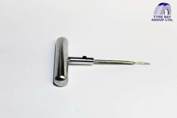 CHROME T HANDLE TOOL COMPLETE WITH KEY & OPEN EYE NEEDLE