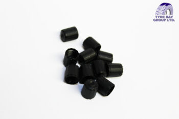 BLACK PLASTIC VALVE CAP