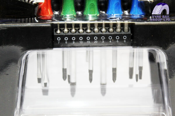 44pc HAMMER THROUGH SCREWDRIVER SET - SLOTTED, Phillips, Pozi, TRX-Star, Hex Bits, Hex / Allen K...