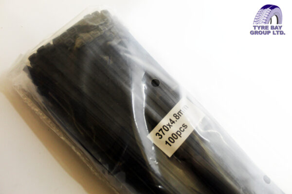 HEAVY DUTY BLACK CABLE TIE 370MM X4.8MM - Image 3