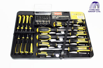 SIEGEN 60 PIECE SCREWDRIVER, SOCKET & BIT SET
