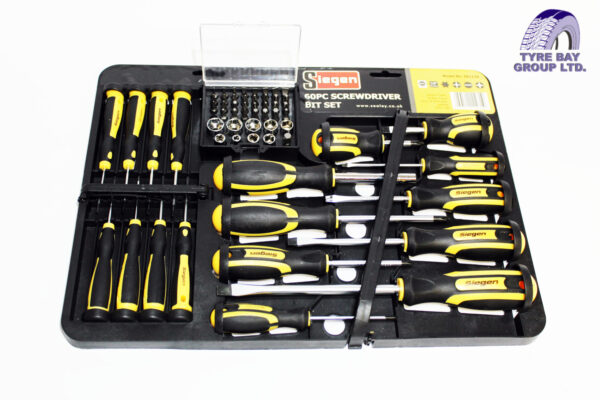 SIEGEN 60 PIECE SCREWDRIVER, SOCKET & BIT SET - Image 2
