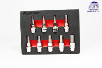 HEX SOCKET BIT SET 9PC 3/8 “SQ DRIVE METRIC
