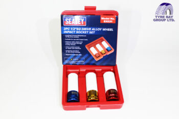 SEALEY ALLOY WHEEL CHROME MOLYBDENUM IMPACT SOCKET SET- 3pc 1/2″SQ DRIVE