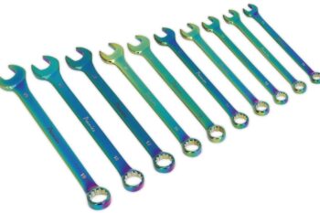 COMBINATION SPANNER SET 10PC METRIC TITANIUM COATED