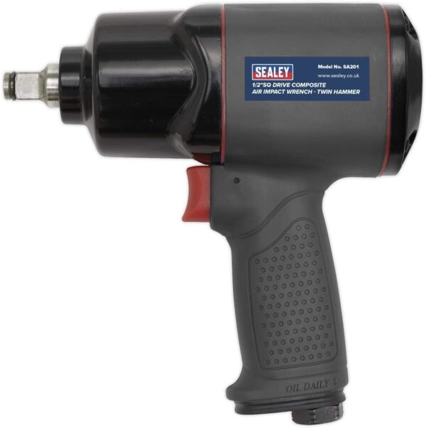 AIR IMPACT WRENCH 1/2"SQ DRIVE COMPOSITE TWIN HAMMER - Image 2