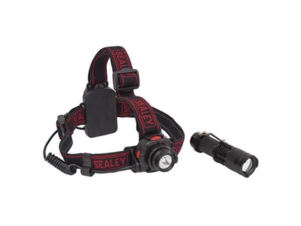HEAD TORCH 3W XPE MOTION SENSOR + HAND TORCH 3W CREE XPE