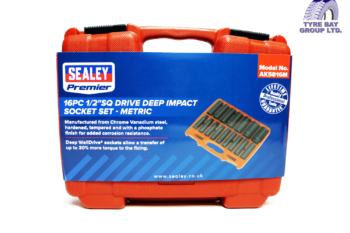 IMPACT SOCKET SET 16 PC 1/2 “SQ DRIVE DEEP METRIC