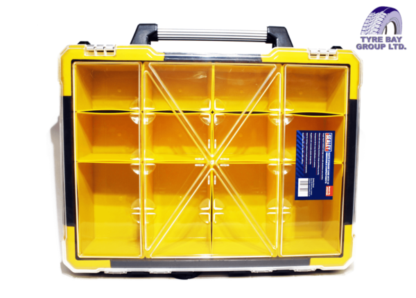 PART STORAGE CASE WITH REMOVABLE COMPARTMENTS STACKABLE