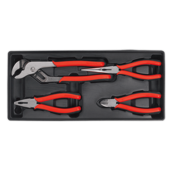 TOOL TRAY WITH PLIERS SET 4PC
